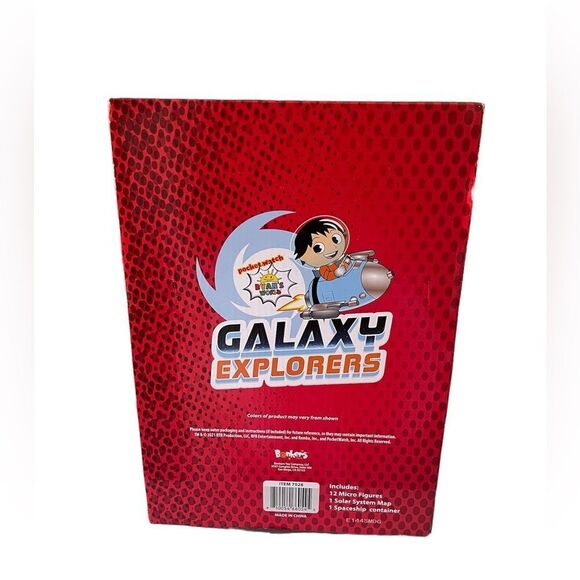 New Ryan's World Galaxy Explorer Rocket 12 Micro Figures Astronauts Playset Toy - Picture 3 of 7